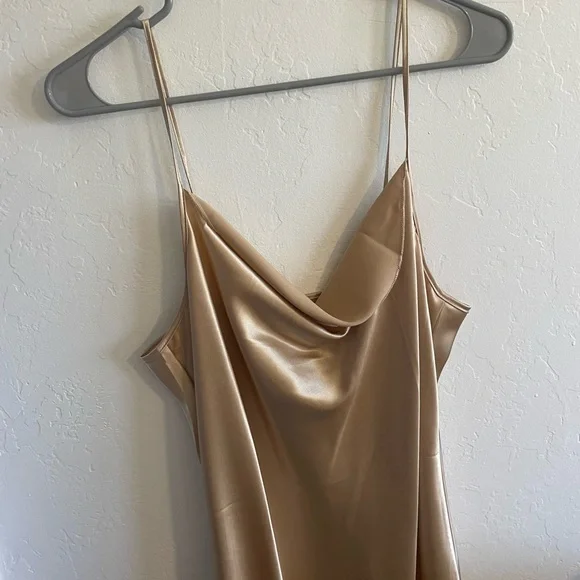 Dresses | Gold Slip Dress | Poshmark